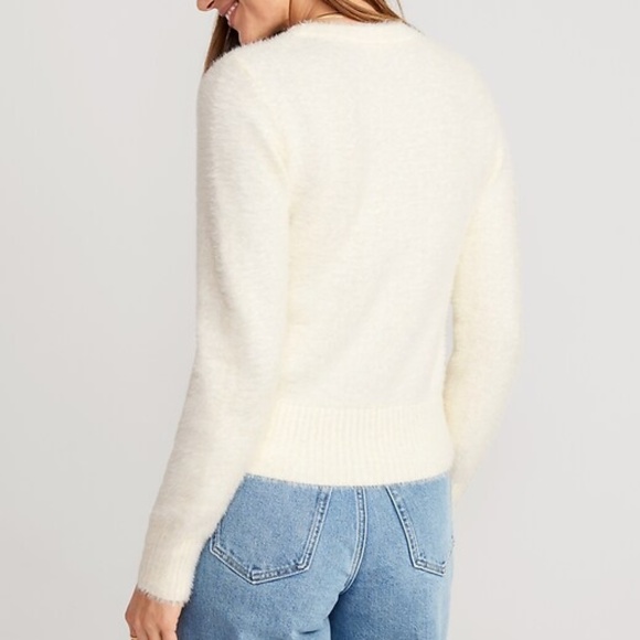 Old Navy Eyelash Sweater - Cream - Picture 4 of 6